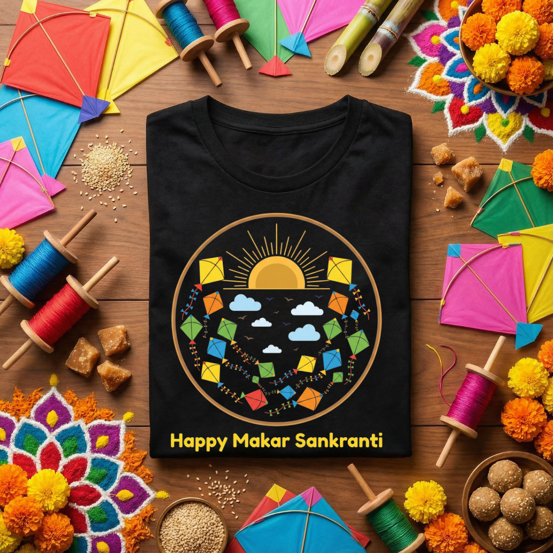 Happy Makar Sankranti - Kites on Sky