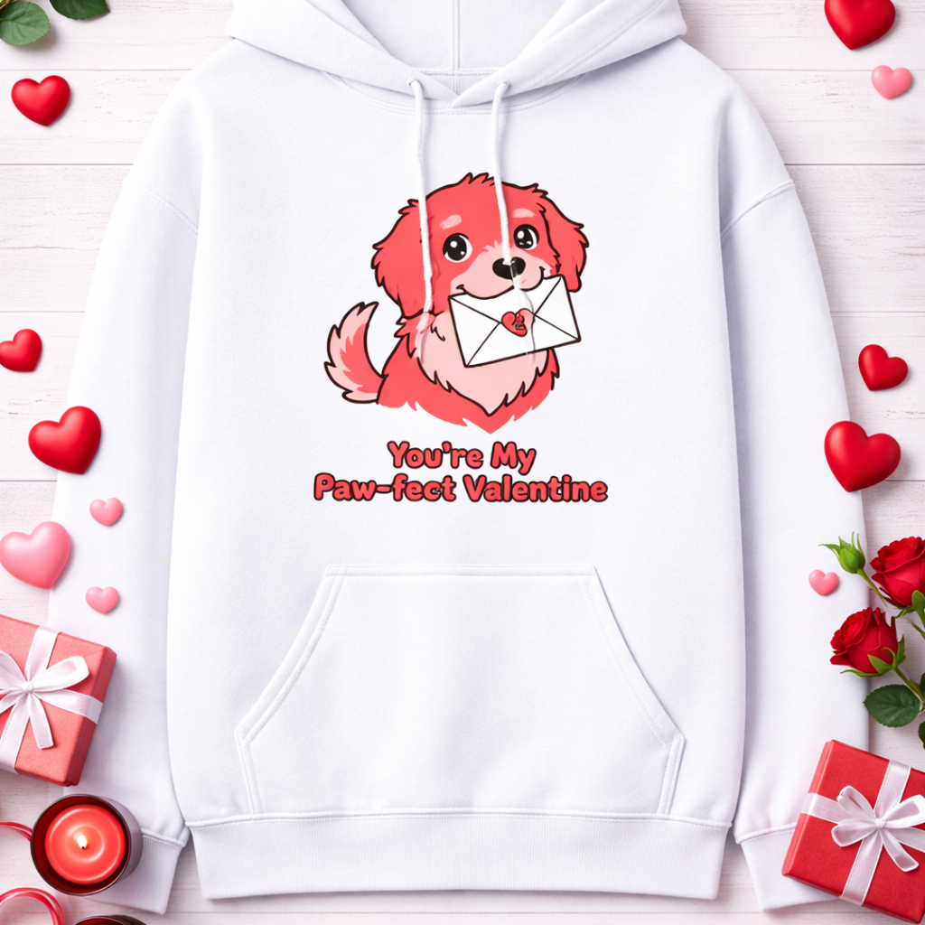 Unisex Hoodie - You're My Paw-fect Valentine