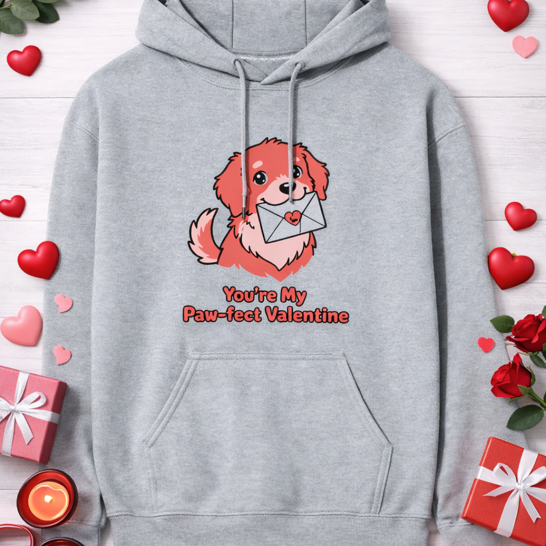 Unisex Hoodie - You're My Paw-fect Valentine