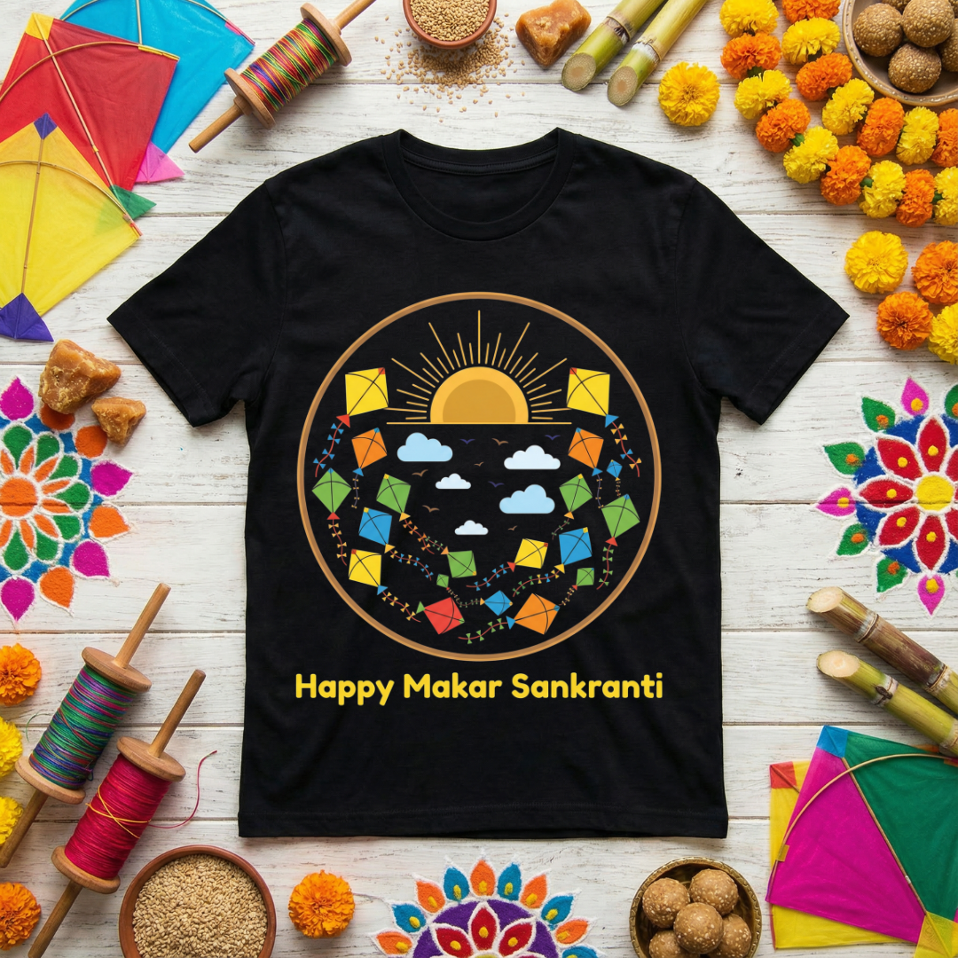 Happy Makar Sankranti - Kites on Sky