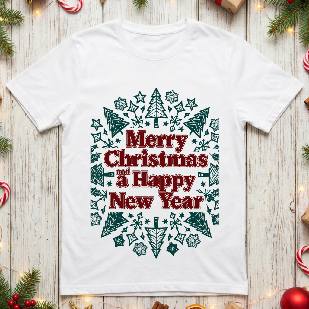 Merry Christmas and a Happy New Year - Mandala