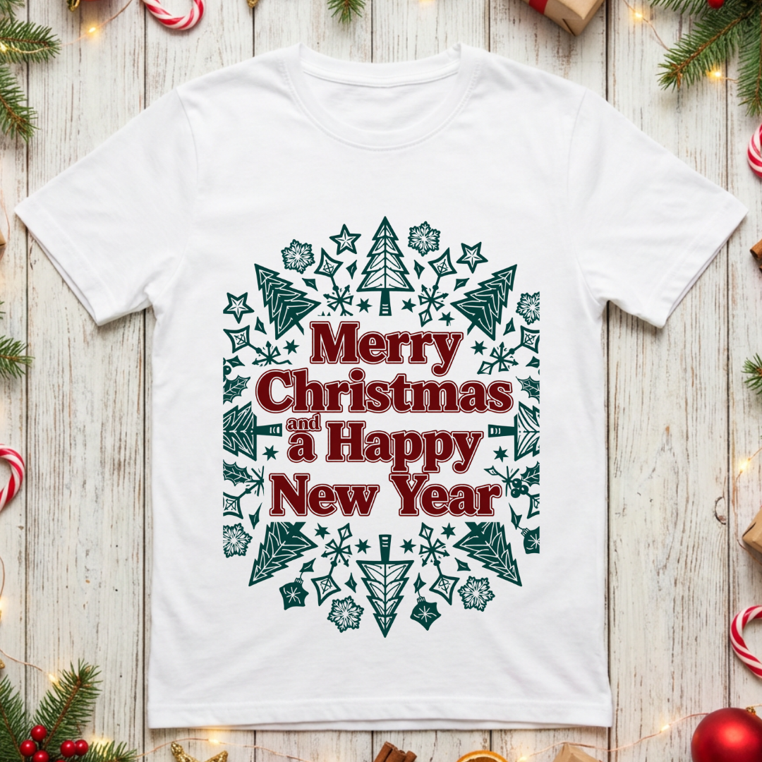 Merry Christmas and a Happy New Year - Mandala