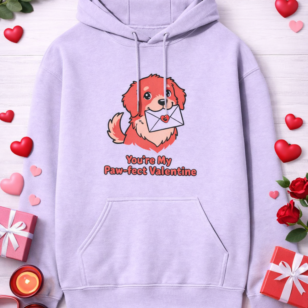 Unisex Hoodie - You're My Paw-fect Valentine