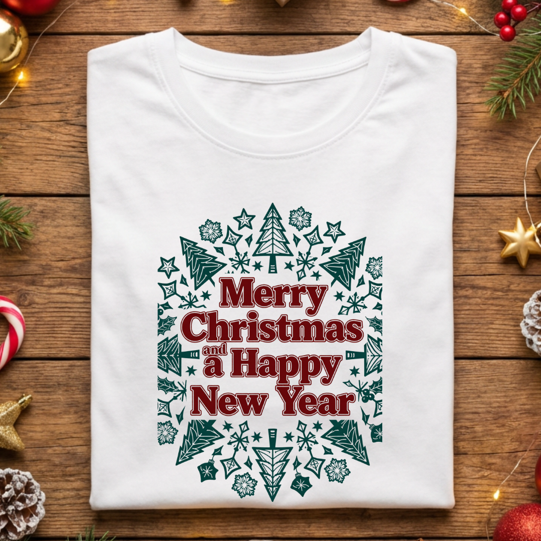 Merry Christmas and a Happy New Year - Mandala