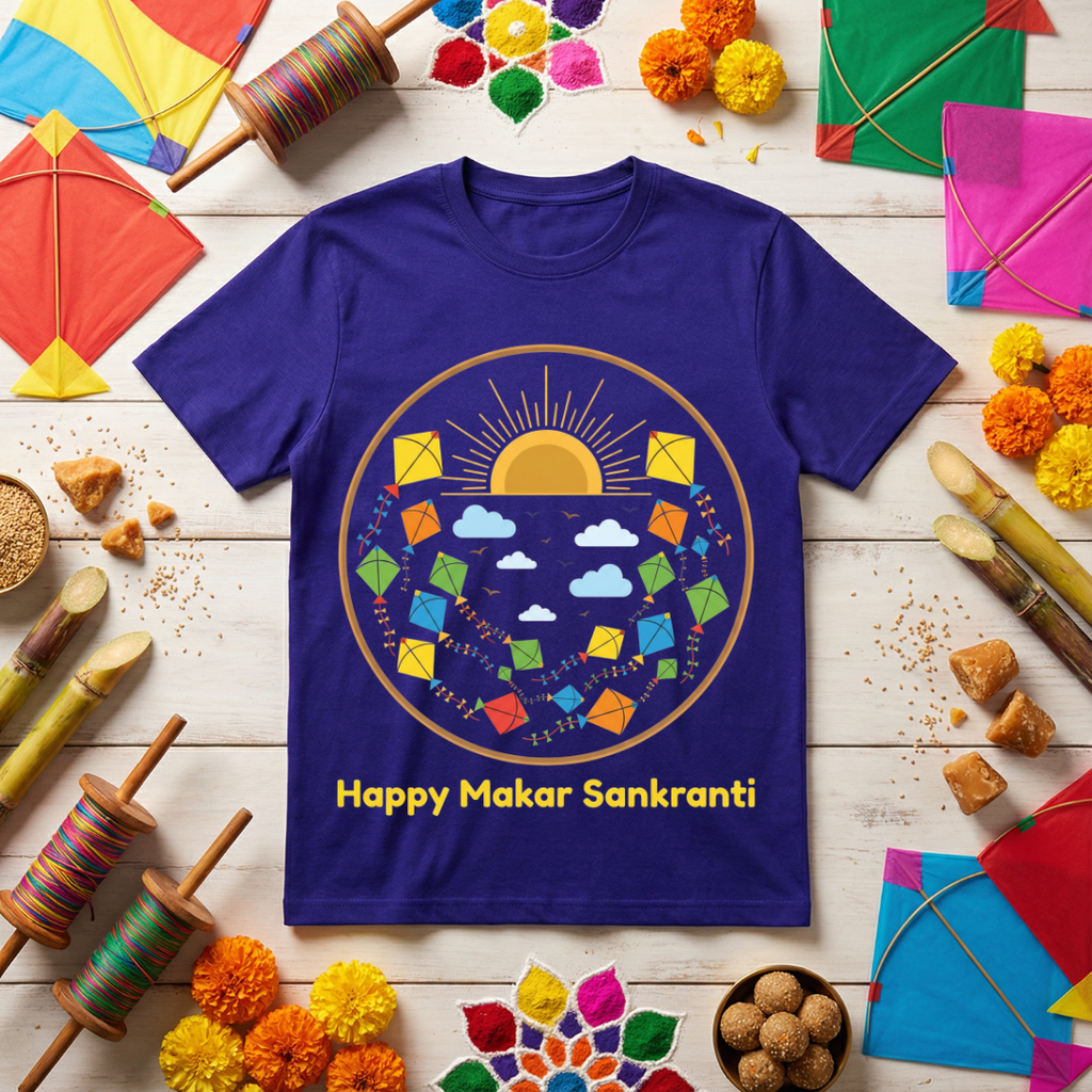 Happy Makar Sankranti - Kites on Sky