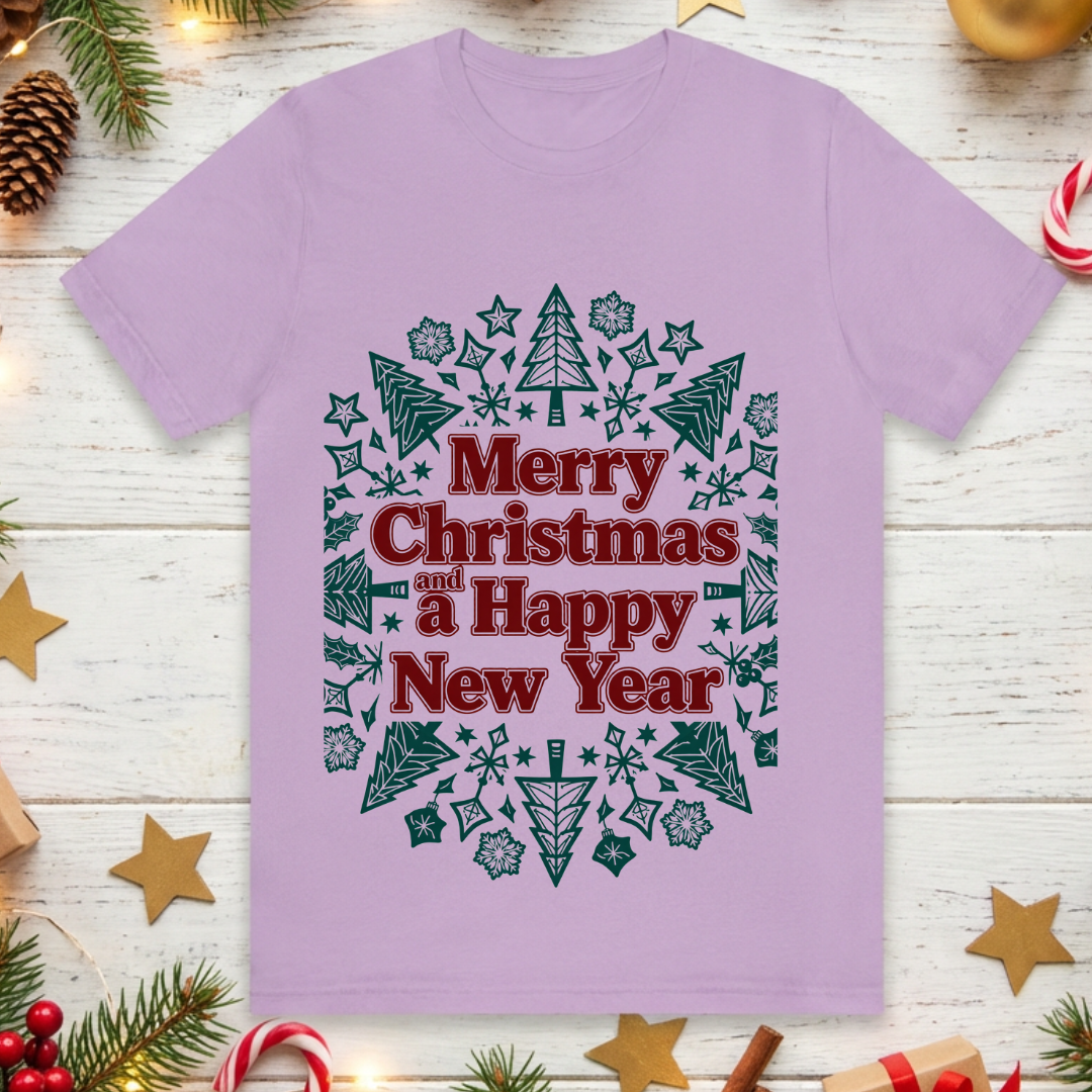 Merry Christmas and a Happy New Year - Mandala