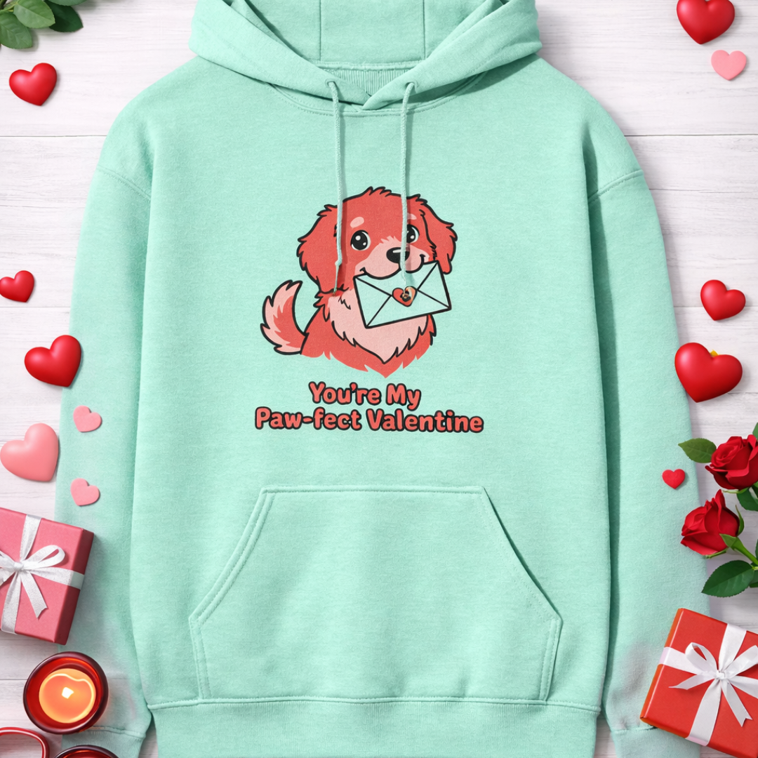Unisex Hoodie - You're My Paw-fect Valentine