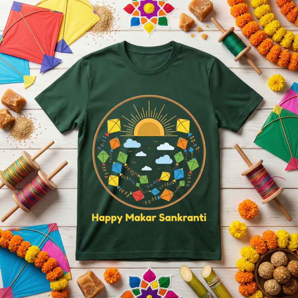 Happy Makar Sankranti - Kites on Sky