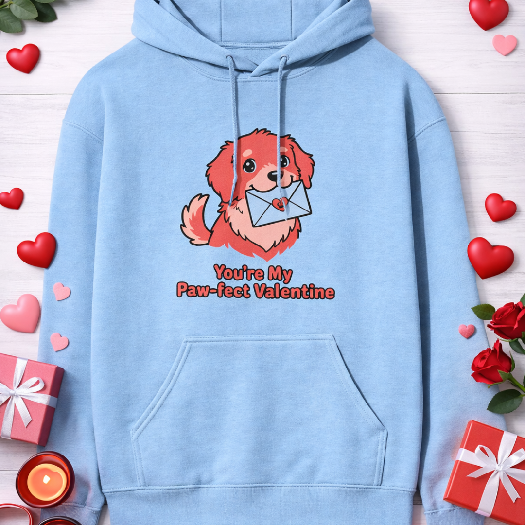 Unisex Hoodie - You're My Paw-fect Valentine