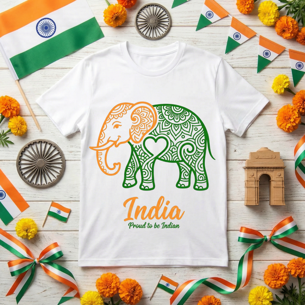 Kids Elephant - Proud to be Indian