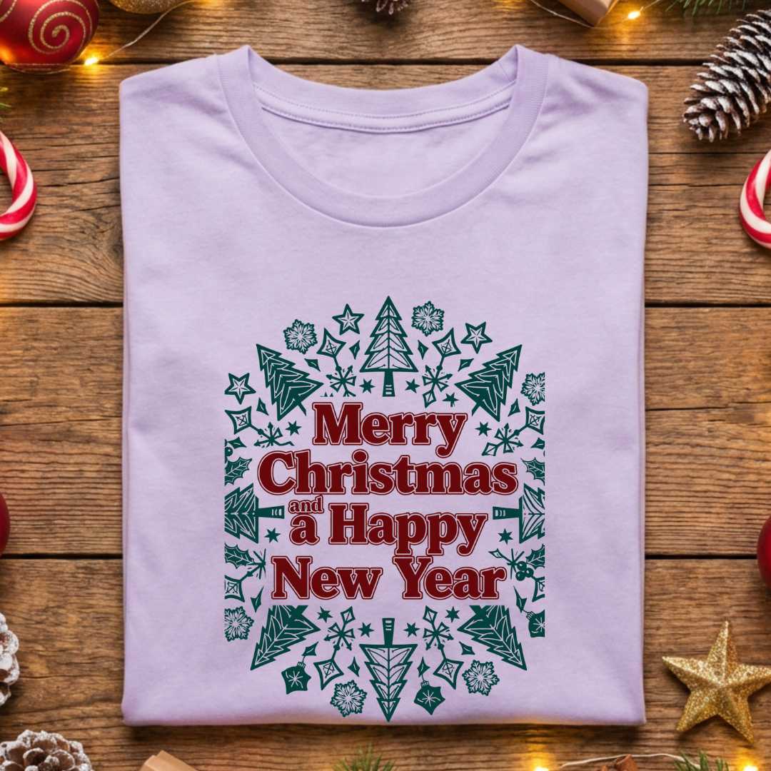 Merry Christmas and a Happy New Year - Mandala