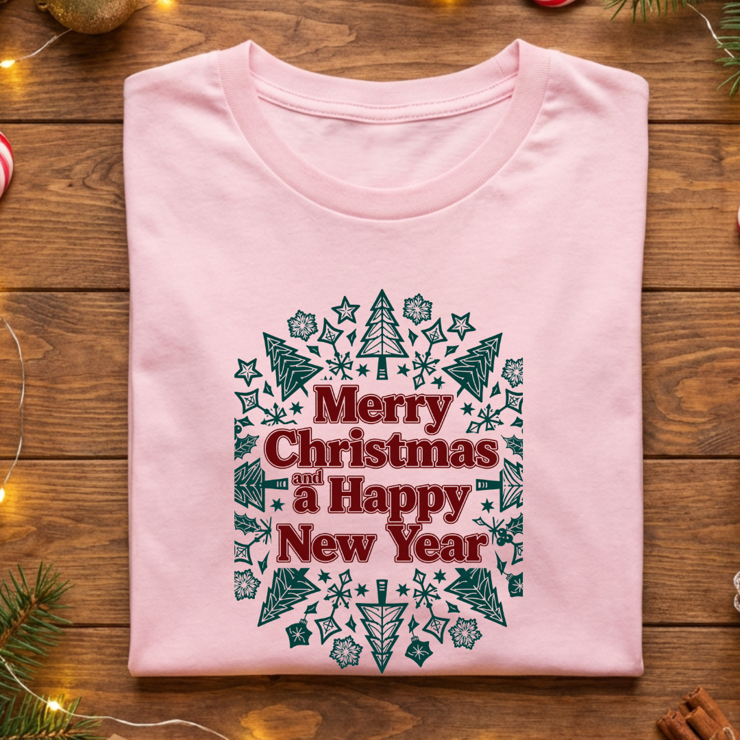 Merry Christmas and a Happy New Year - Mandala